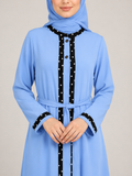 Casual Striped Abaya