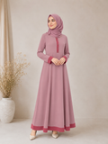 Frock-Style Abaya with Top Buttons