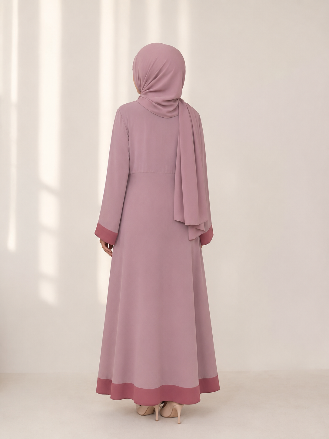 Frock-Style Abaya with Top Buttons