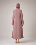 Frock-Cut Button-Front Abaya