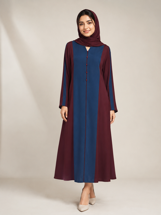 Two-Tone Classic Abaya