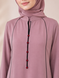 Frock-Cut Button-Front Abaya
