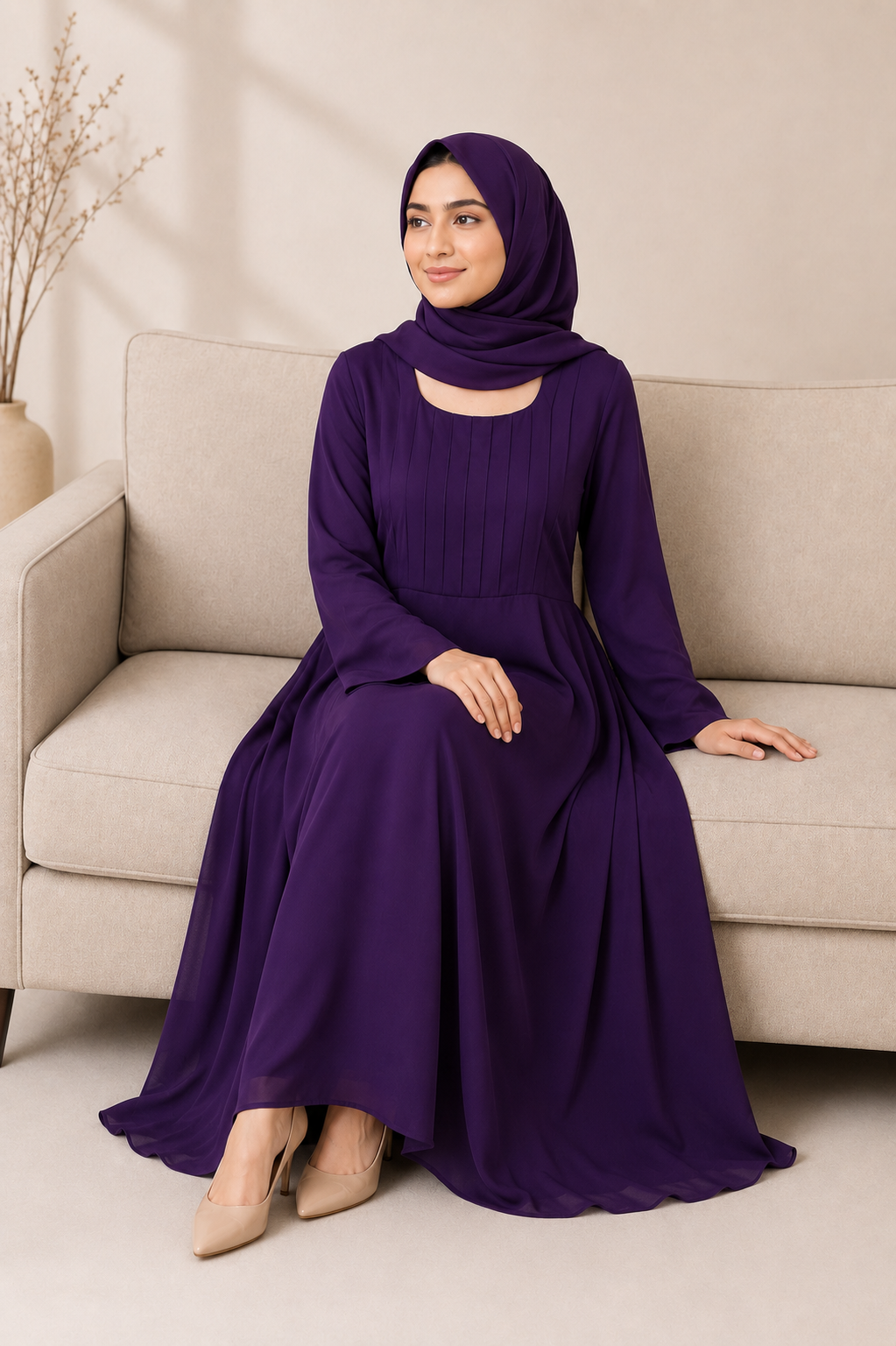Modest Frock-Cut Abaya