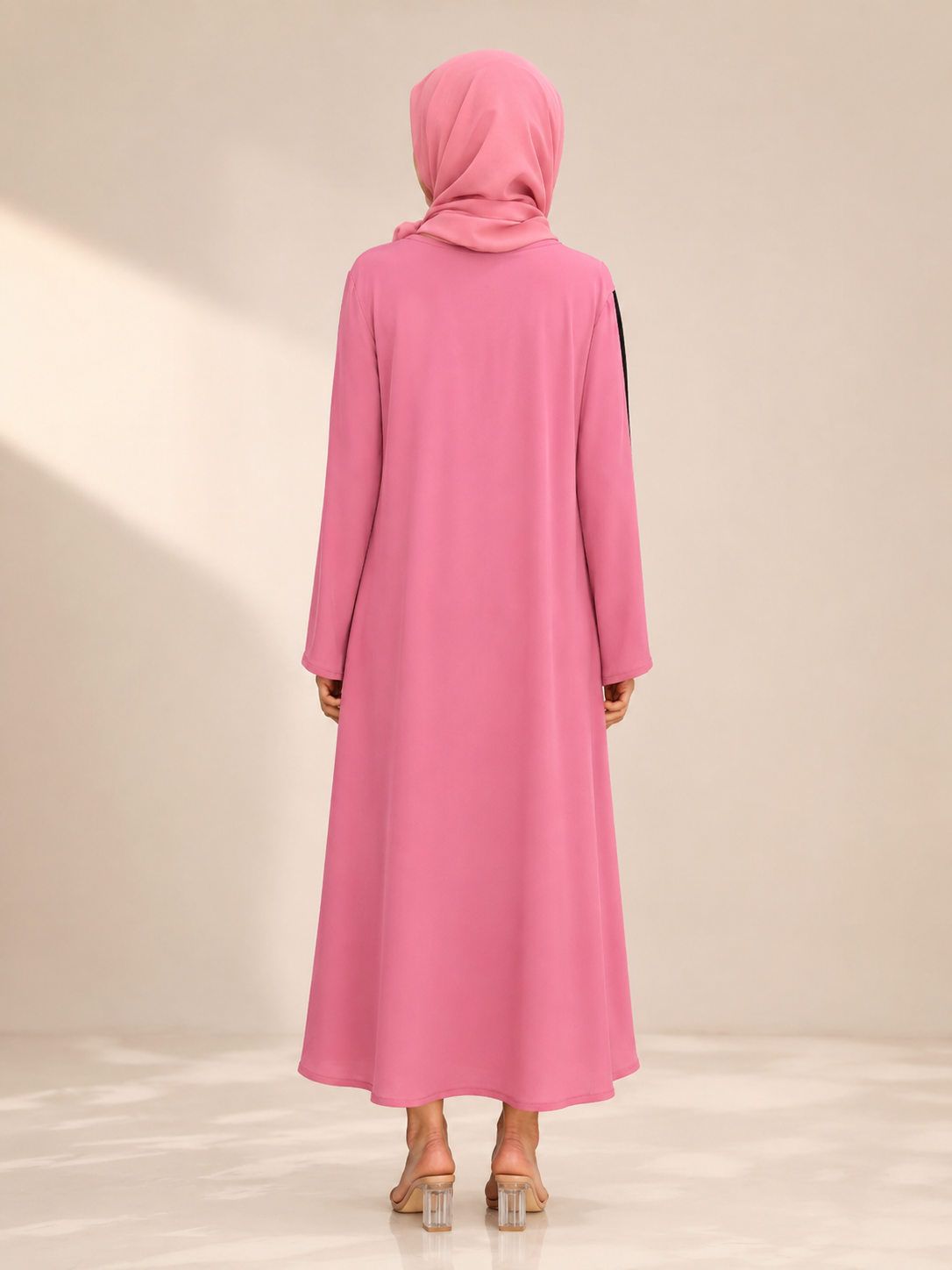 Two-Shade Button Burqa
