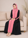 Two-Shade Button Burqa