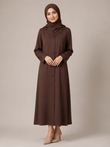 Brown Shirt-Style Burqa