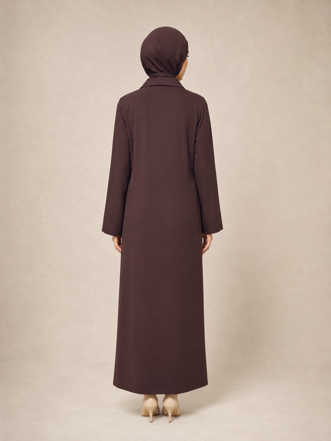 Brown Shirt-Style Burqa