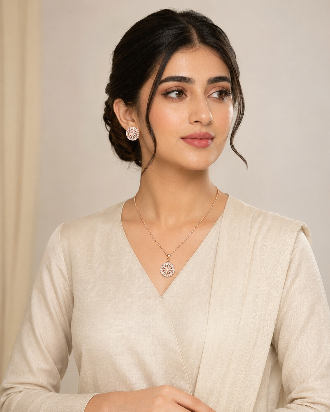 Earrings and Necklace Jewellery Set — No. 043