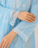 Embroidered Lawn Three-Piece Summer Suit 909