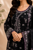 Embroidered Three-Piece Suit — Kameez & Dupatta