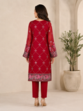 Embroidered Three-Piece Suit with Printed Dupatta