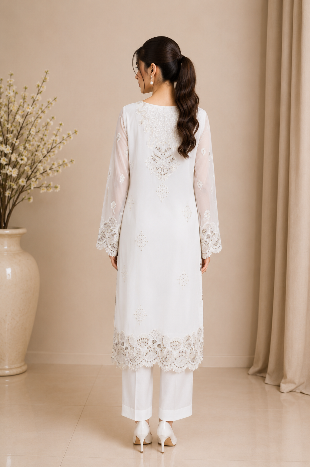 Embroidered Kameez Suit — No. 197