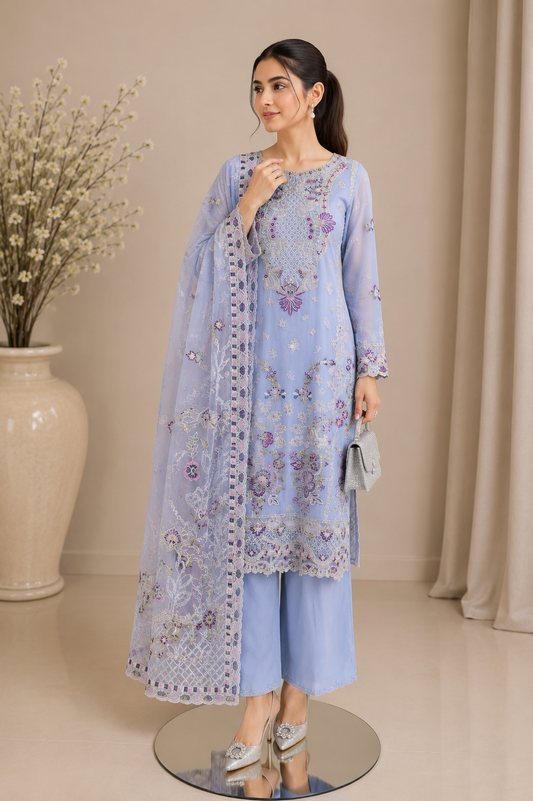 Embroidered Three-Piece Occasion Suit 904