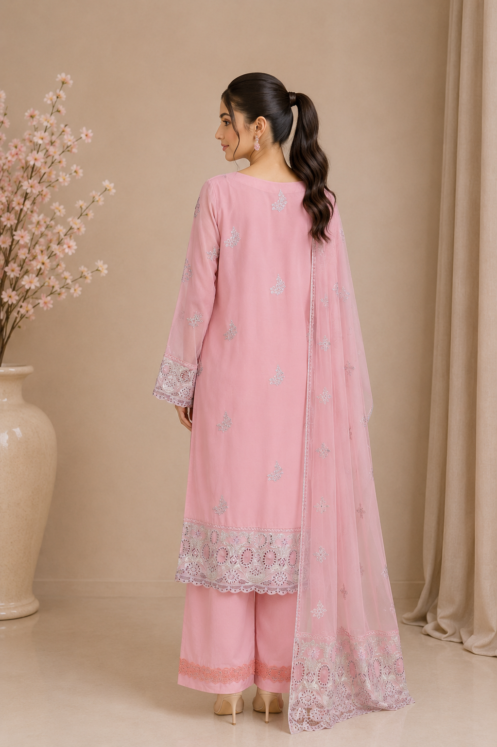 Embroidered Kameez Suit — No. 193