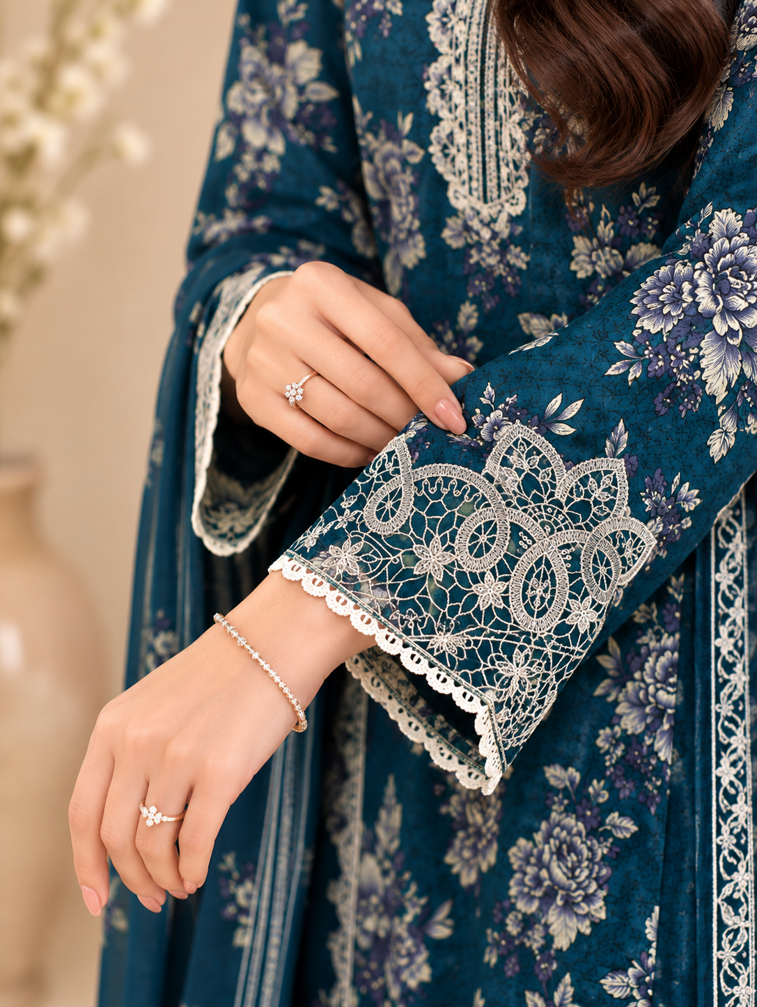 Embroidered Kameez Suit — No. 224