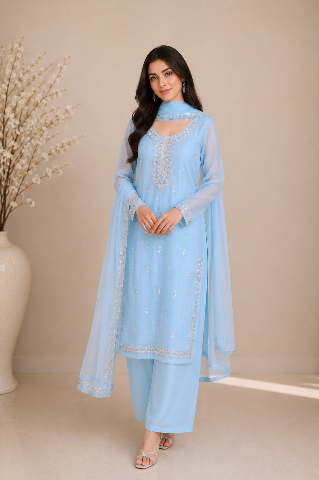 Embroidered Ladies Suit — No. 228