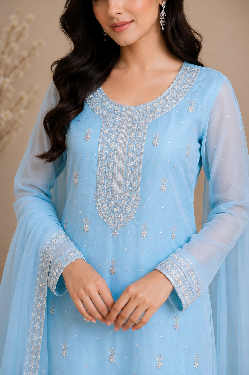 Embroidered Ladies Suit — No. 228