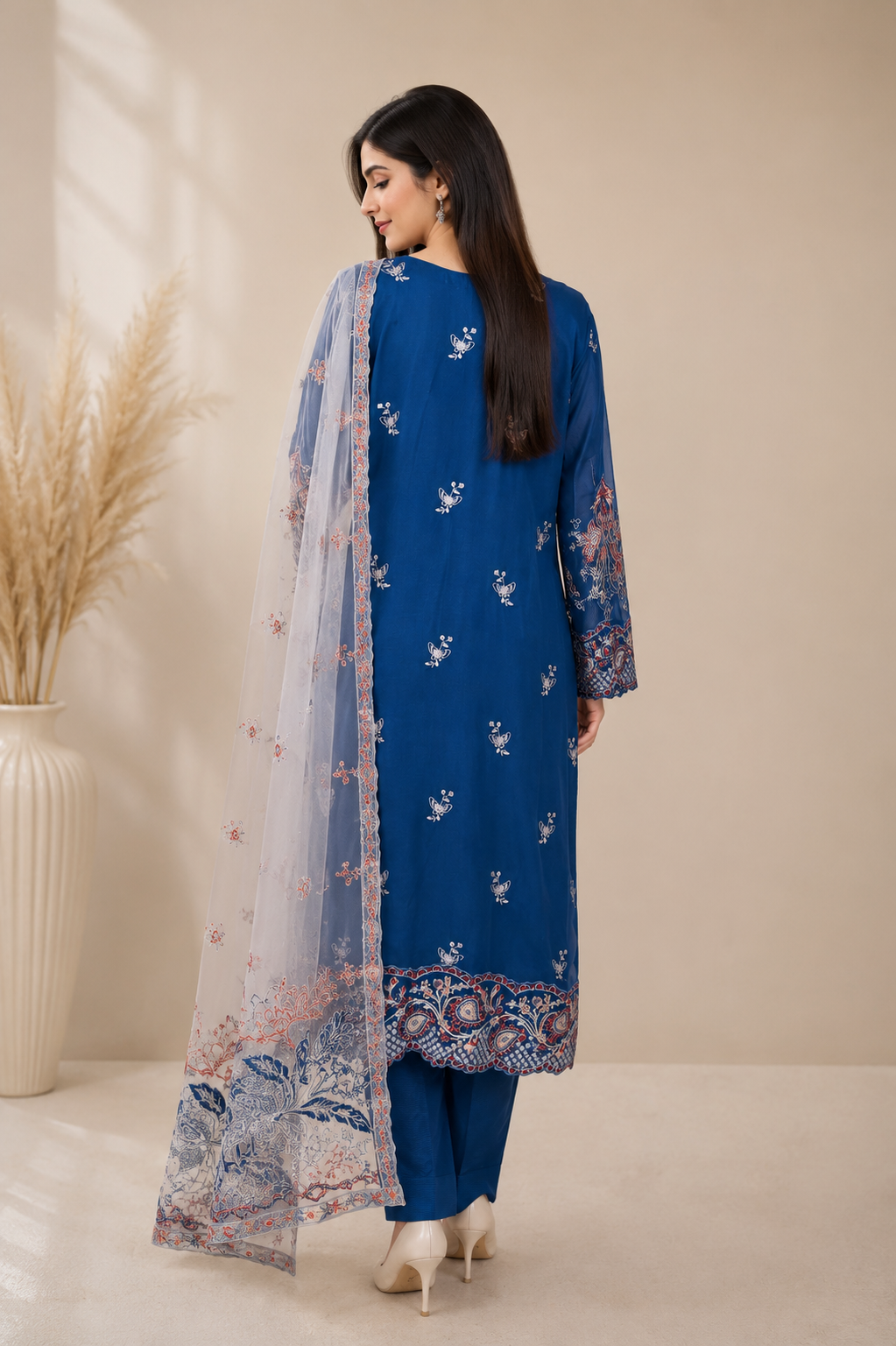 Embroidered Kameez Suit — No. 215
