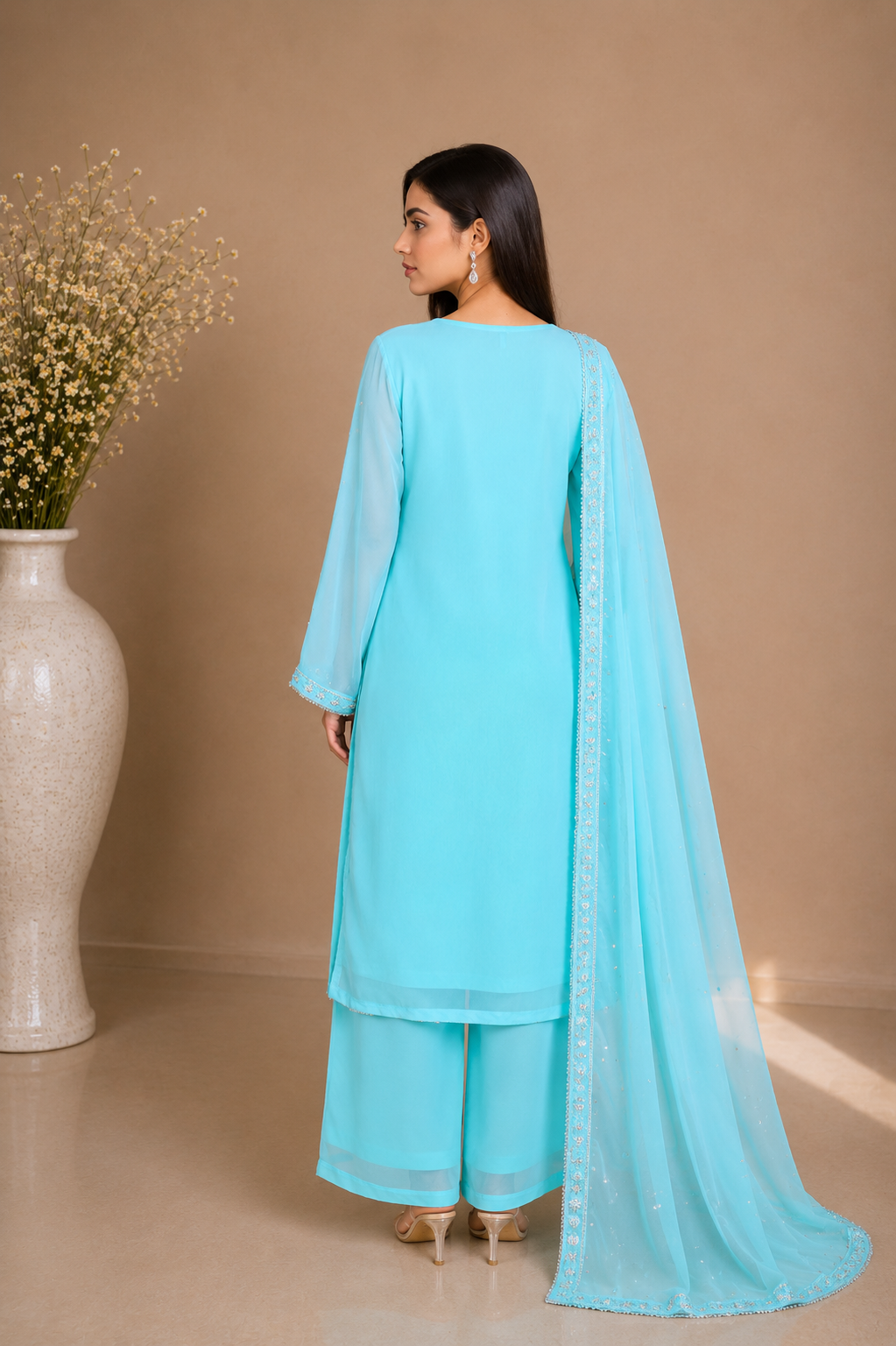 Embroidered Kameez Suit — No. 192