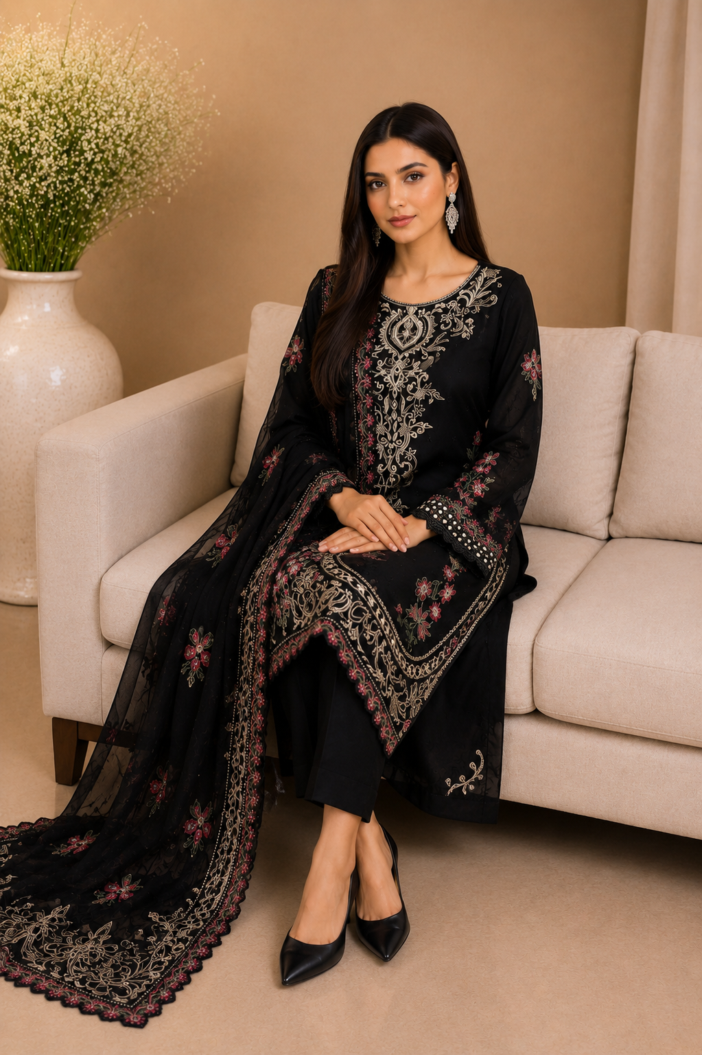 Traditional Embroidered Suit — No. 216