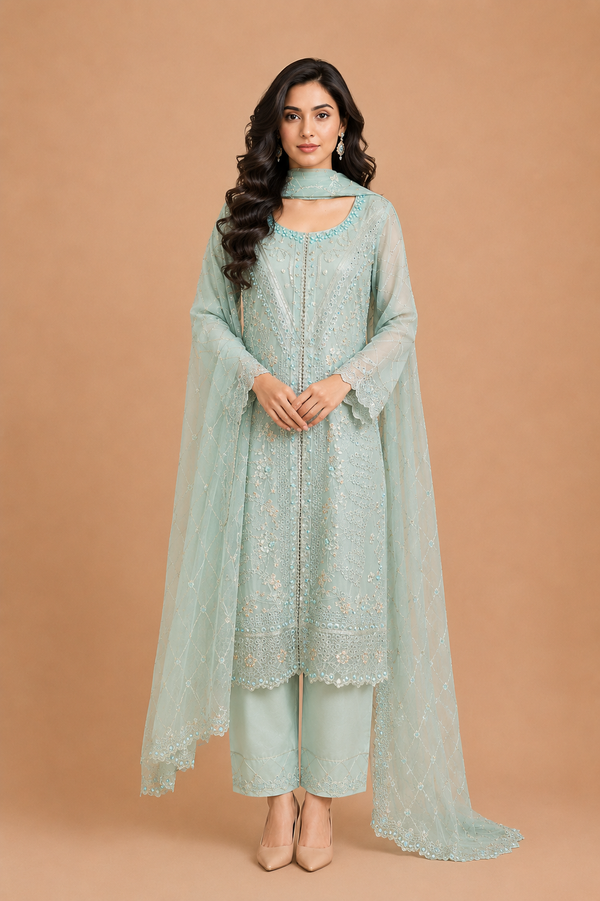 Embroidered Kameez Suit — No. 204