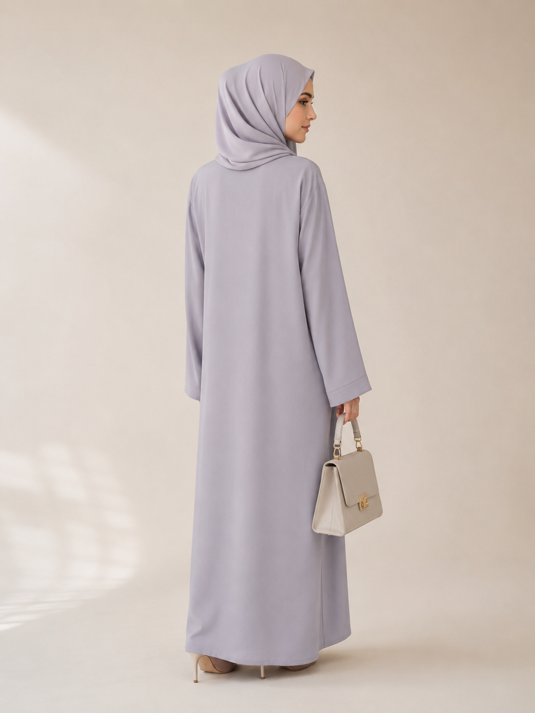 Hidden Button Abaya — No. 083