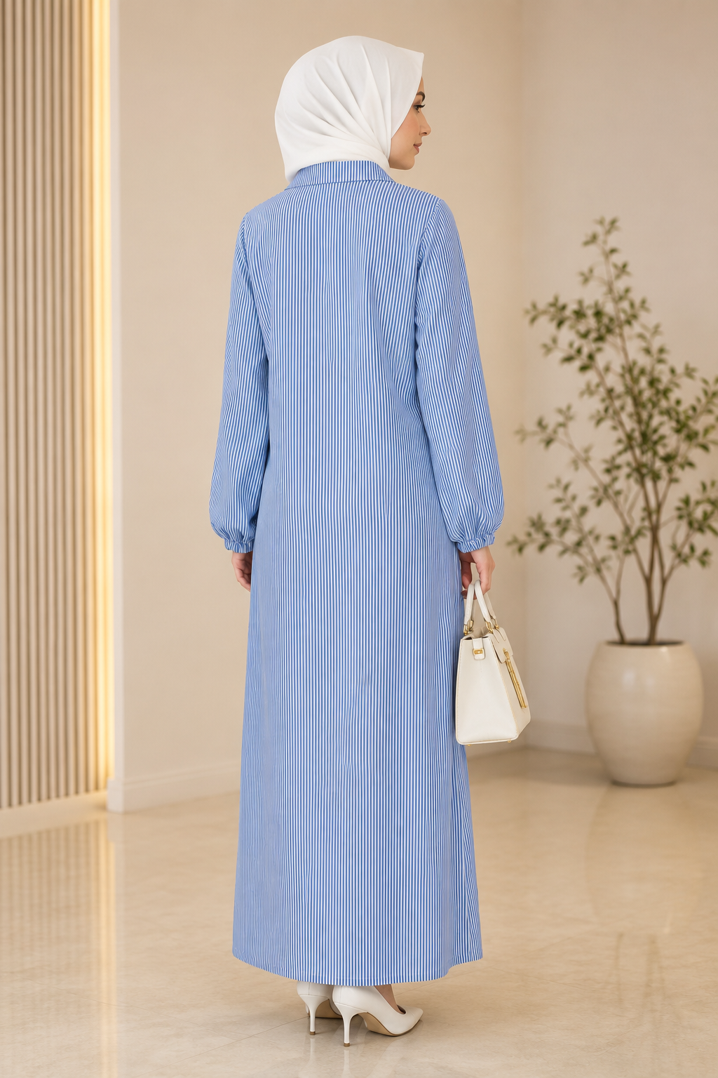 Button-Front Abaya — No. 529