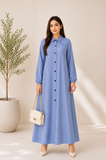 Button-Front Abaya — No. 529