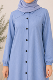 Button-Front Abaya — No. 529
