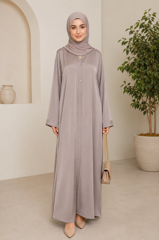 Hidden Button Abaya — No. 531