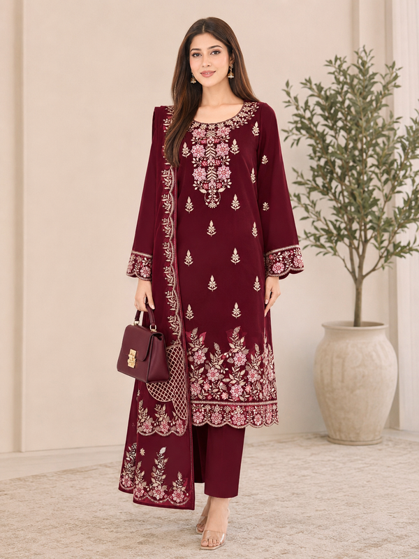 Embroidered Kameez Suit — No. 172