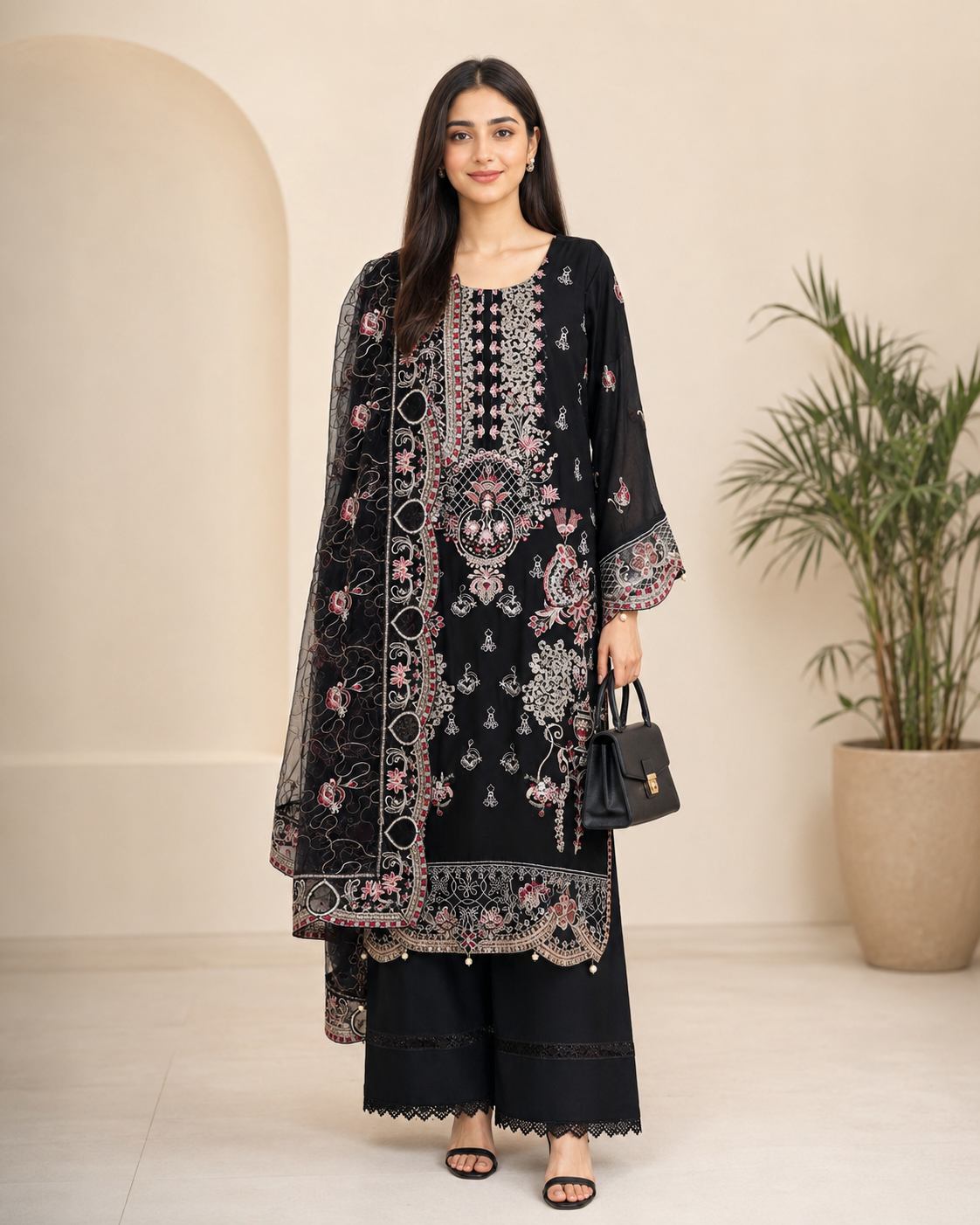 Embroidered Kameez Suit — No. 444