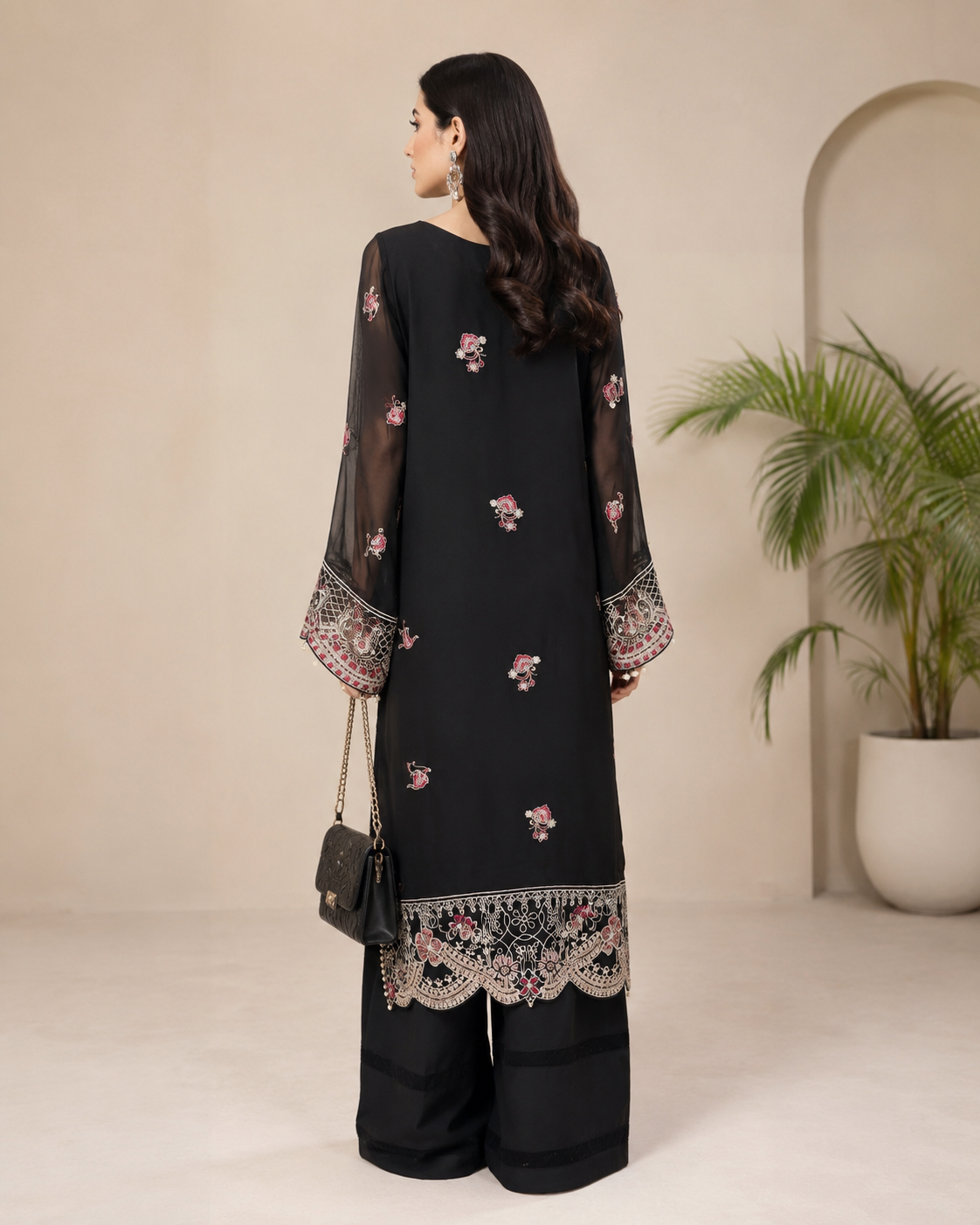 Embroidered Kameez Suit — No. 444