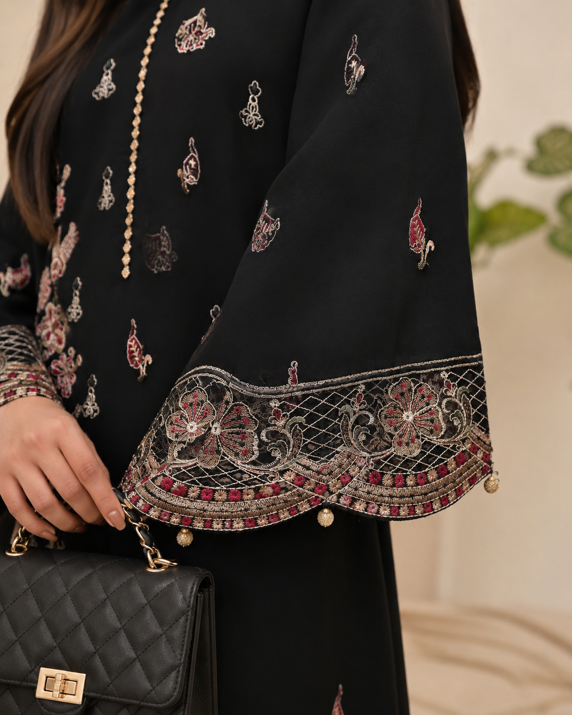 Embroidered Kameez Suit — No. 444