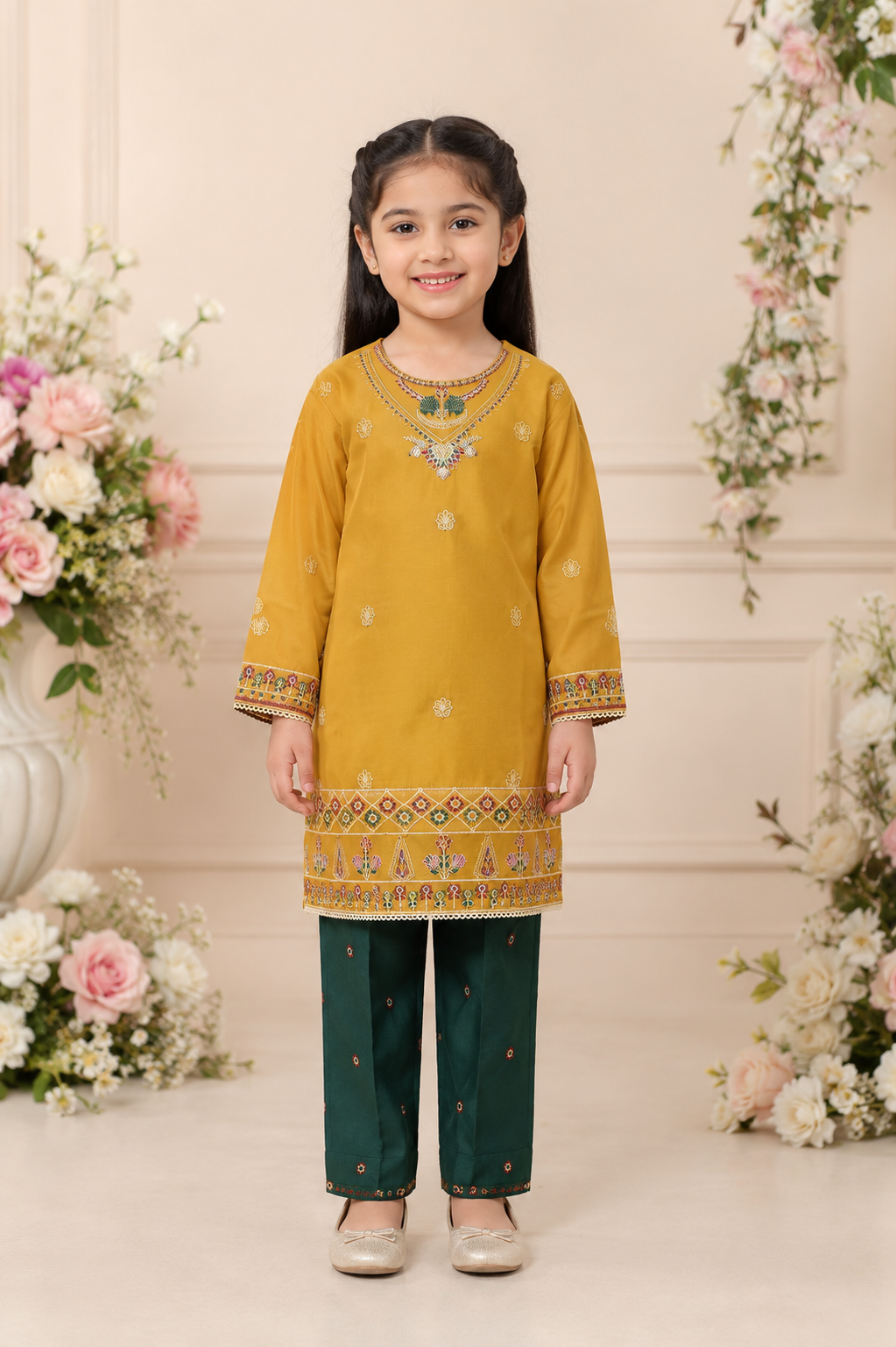 Girls Occasion 3-Piece Suit — No. 095