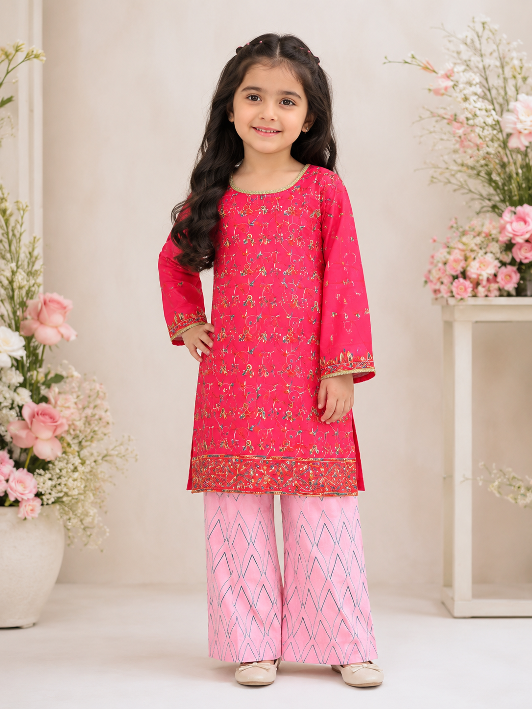 Girls Occasion 3-Piece Suit — No. 047