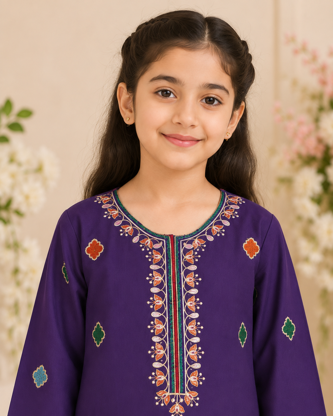 Printed Girls 3-Piece Suit — No. 057