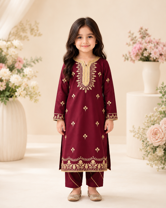 Girls 3-Piece Suit with Dupatta — No. 071