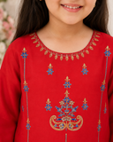 Embroidered Girls 3-Piece Suit — No. 077