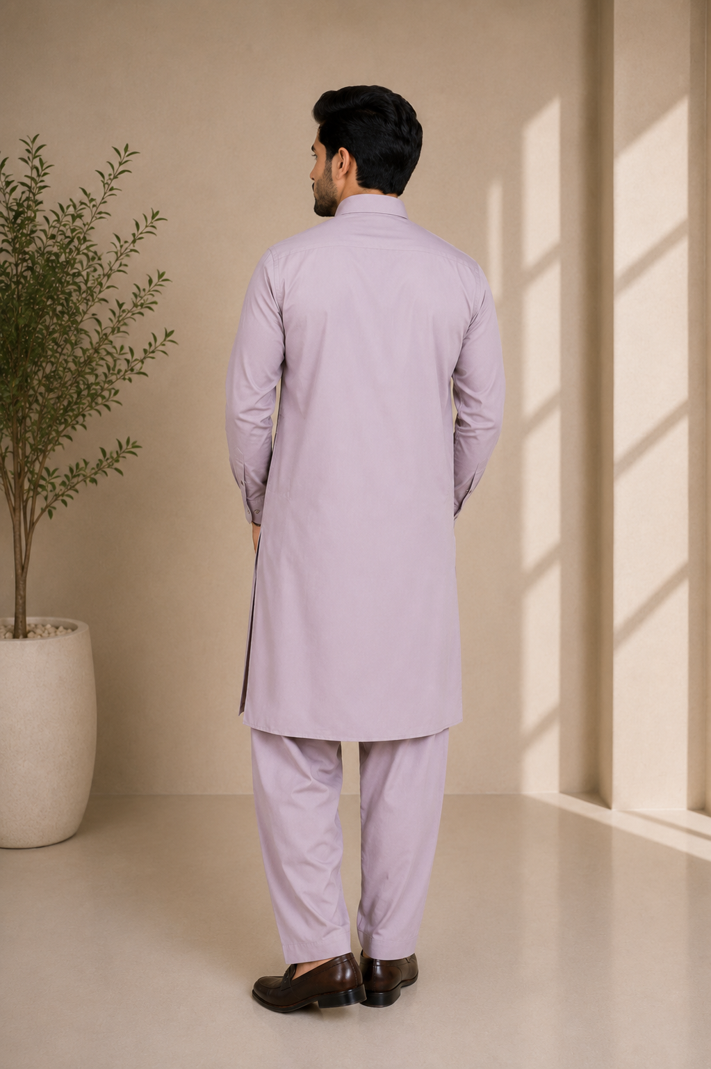 Collar-Neck Gents Suit — No. 063