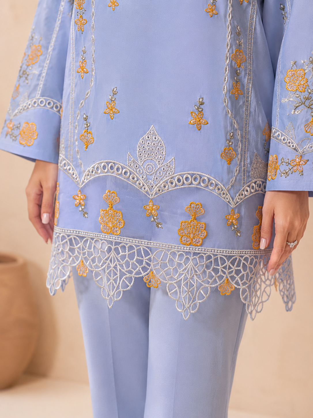 Embroidered Ladies Suit — No. 122