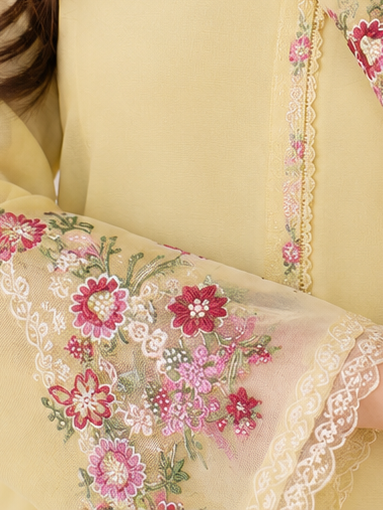 Embroidered Suit with Fancy Dupatta — No. 083