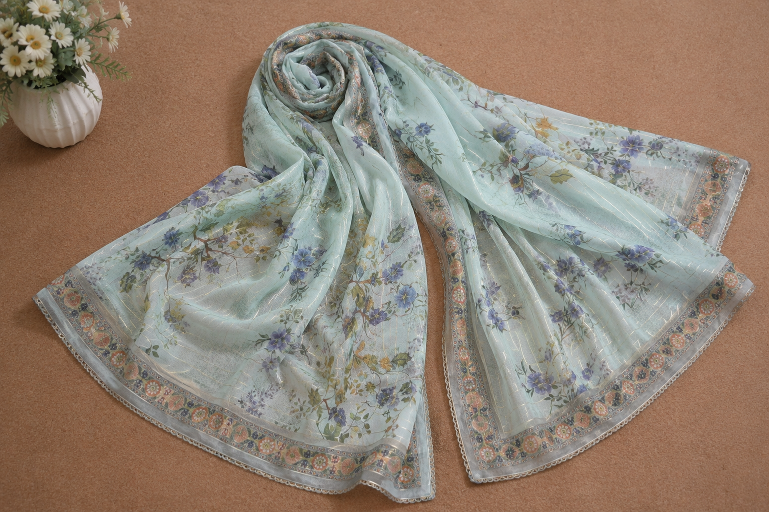 Embroidered Ladies Suit — No. 090