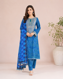 Neck-Embroidered Ladies Suit — No. 119