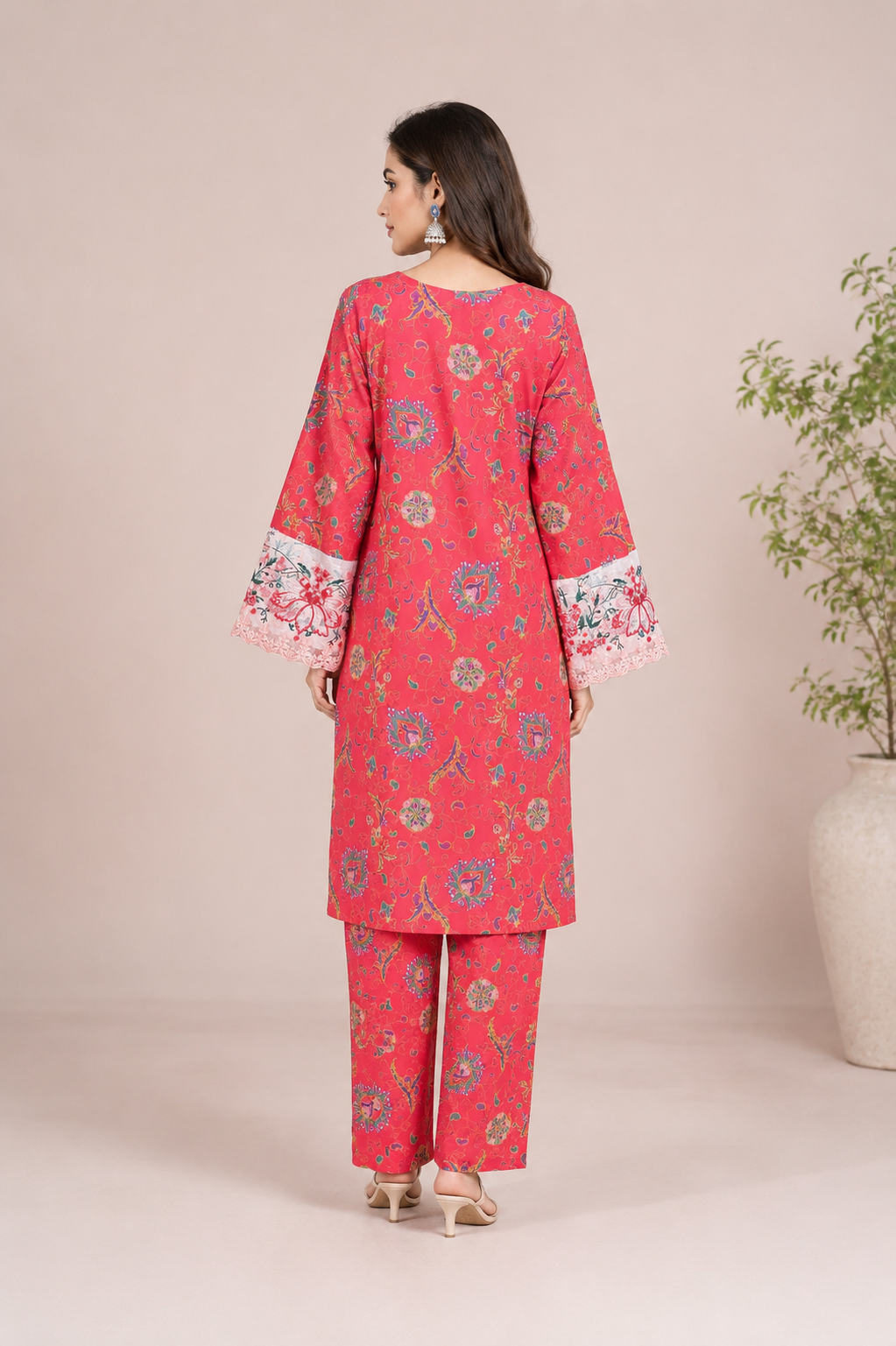 Embroidered 2-Piece Ladies Suit — No. 112