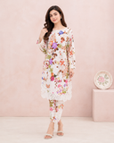 Embroidered Border Ladies Suit — No. 124