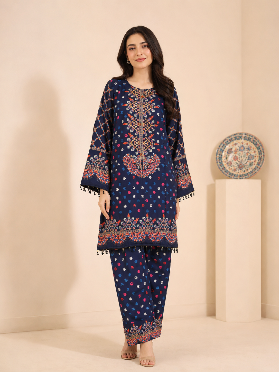 Embroidered 2-Piece Suit — No. 099