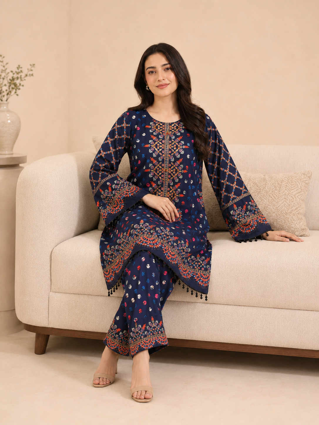 Embroidered 2-Piece Suit — No. 099