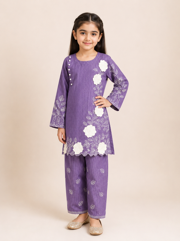 Relaxed-Fit Girls 2-Piece Suit — No. 043