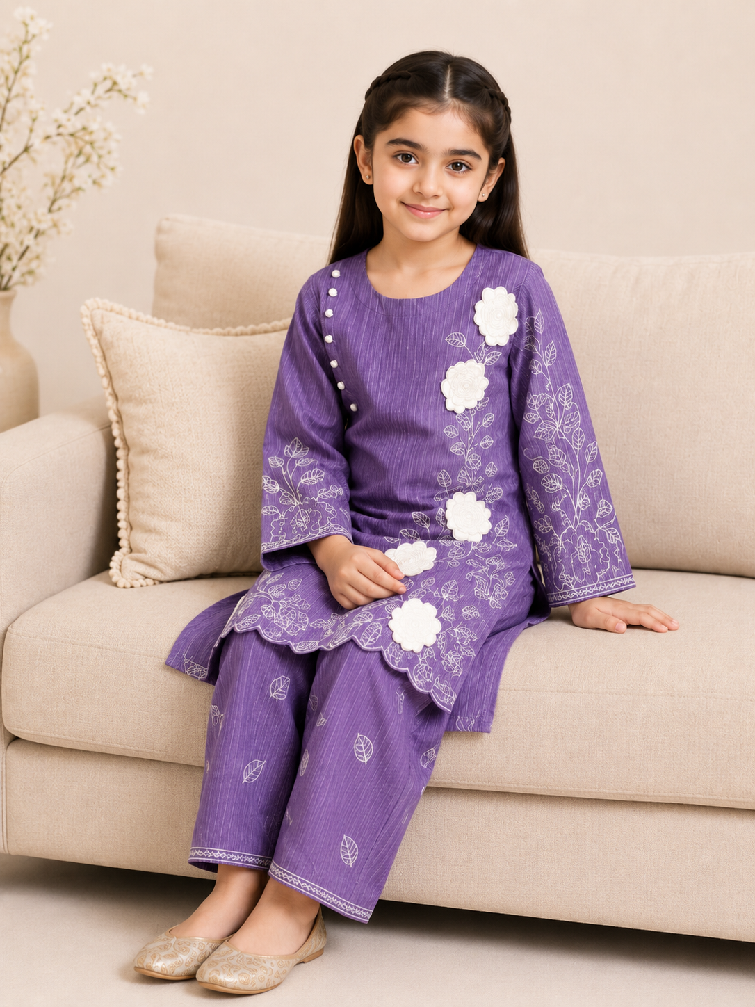 Relaxed-Fit Girls 2-Piece Suit — No. 043